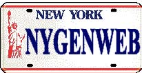 NY license plate